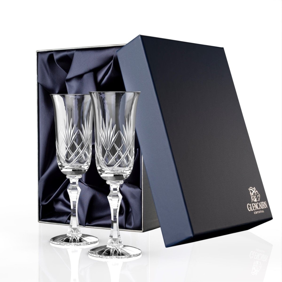 MoodCompanyNL - Champagneglazen Skye 2 stuks - Geschenkverpakking - Loodkristal - Glencairn Crystal Scotland - 5060025555416