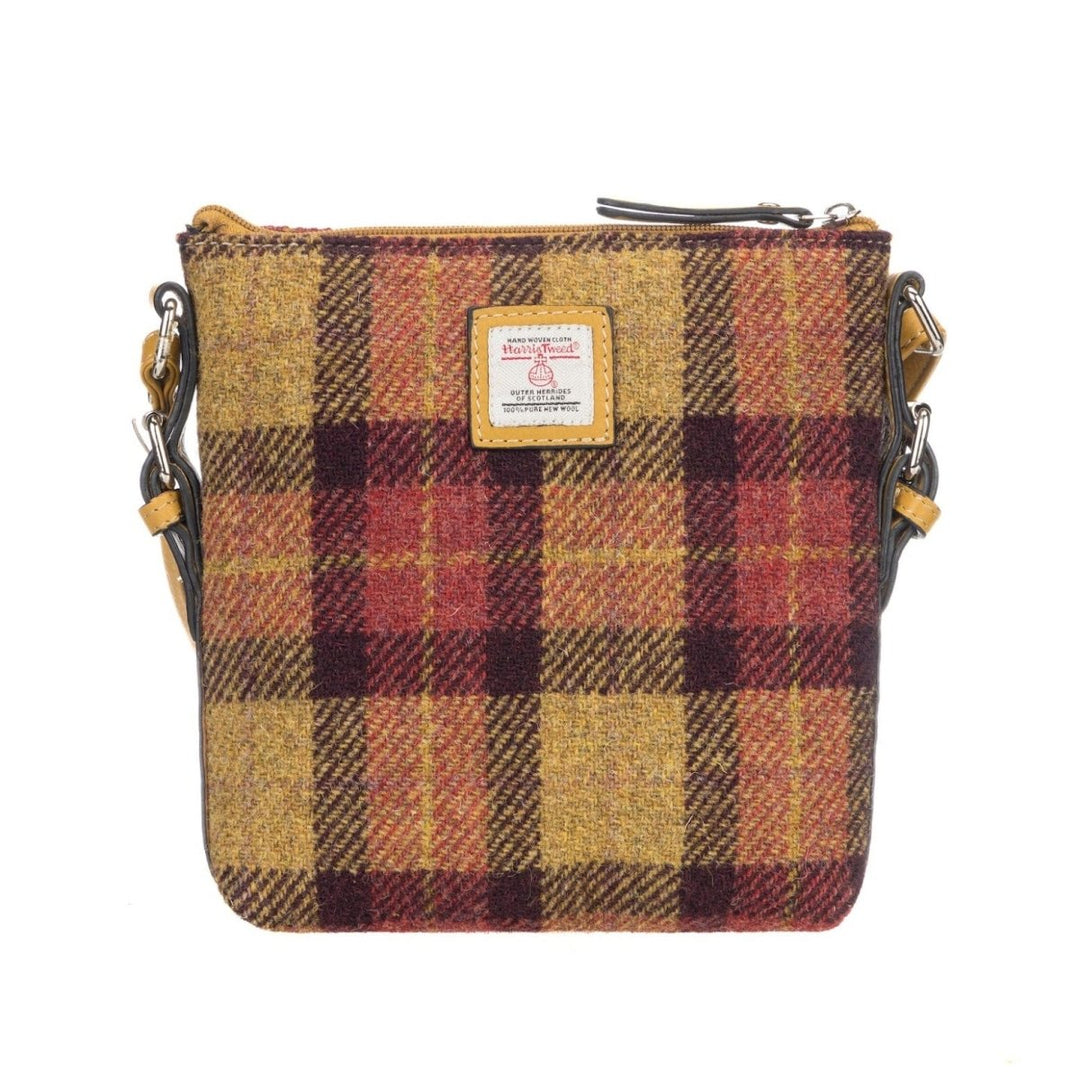MoodCompanyNL - Crossbody Tas Geel/Rood Tartan & Leer | Licht & Slim | Das Impex - 5056703024527