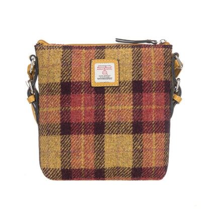 MoodCompanyNL - Crossbody Tas Geel/Rood Tartan & Leer | Licht & Slim | Das Impex - 5056703024527