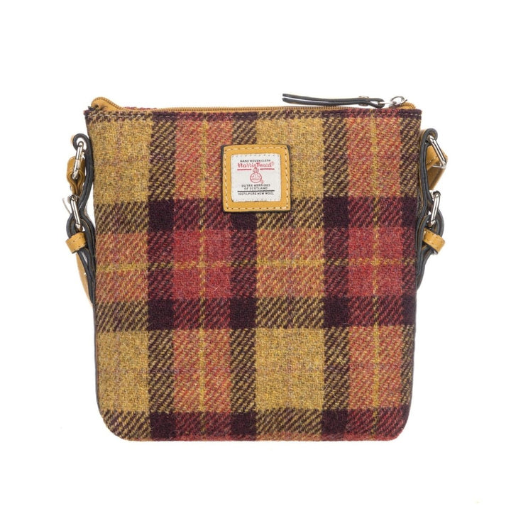 MoodCompanyNL - Crossbody Tas Geel/Rood Tartan & Leer | Licht & Slim | Das Impex - 5056703024527