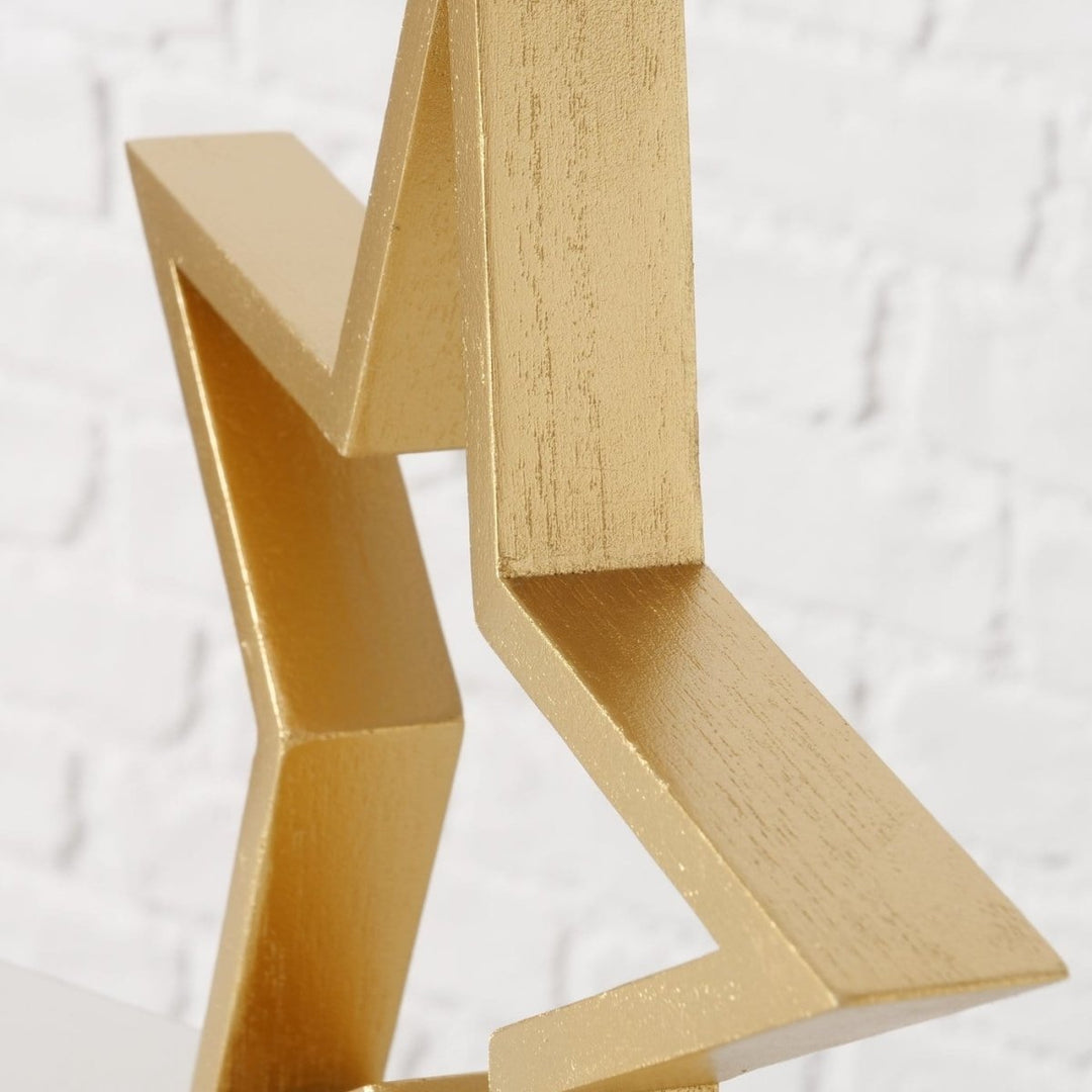 MoodCompanyNL - Decoratieve sterren Borna - goud - set van 2 - Hoogte 16 en 30 cm - 4066076427147