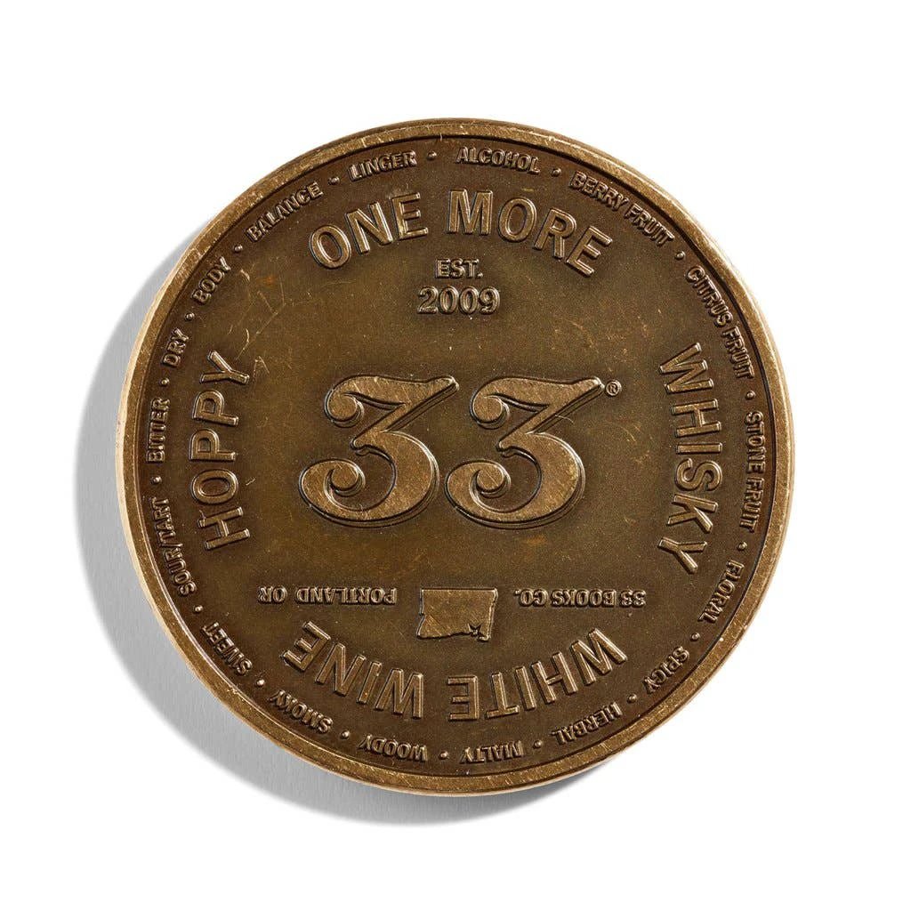 Drinking Decision Coin - Cadeau voor mannen - 33 Books USA by Mood4whisky