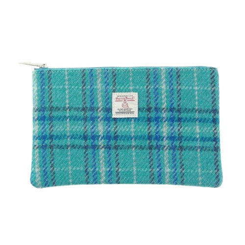 MoodCompanyNL - Etui Berneray Groen en Blauw Tartan - 22 x 14 - Harris Tweed - Glen Appin of Scotland - 5061035012067