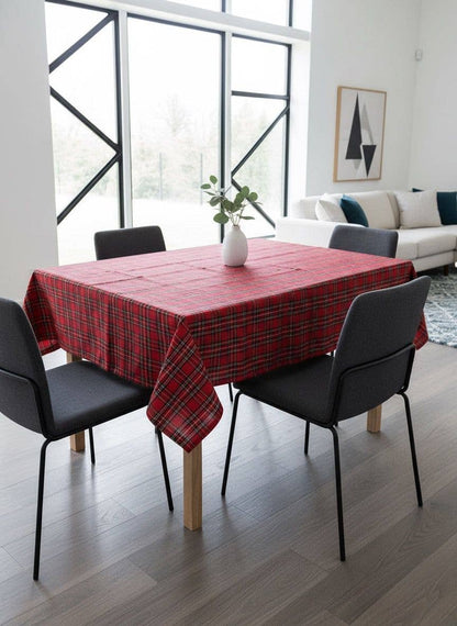 Tischdecke Tartan Windsor Rot - Baumwolle/Polyester - Bamar