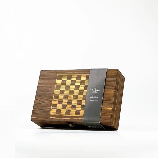 Game Set met Heupfles Edelhert - Top Cadeau - Selbrae House Scotland by MoodCompanyNL