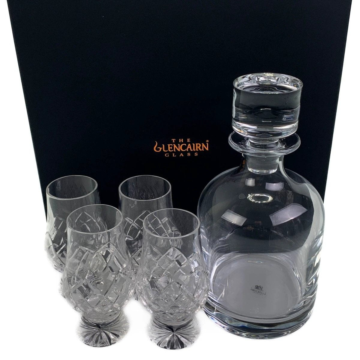 MoodCompanyNL - Geschenkset Karaf Iona en 4 Cut Whiskyglazen - Geschenkverpakking - Loodkristal - Glencairn Crystal Scotland - 6151208234224