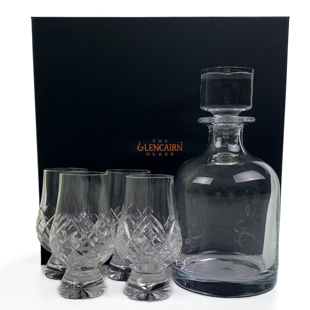 MoodCompanyNL - Geschenkset Karaf Iona en 4 Cut Whiskyglazen - Geschenkverpakking - Loodkristal - Glencairn Crystal Scotland - 6151208234224