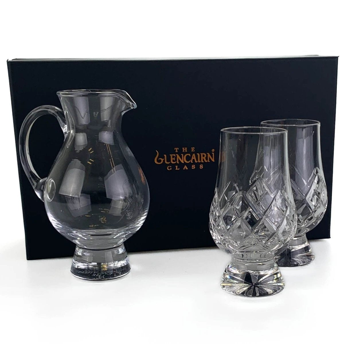 MoodCompanyNL - Geschenkset Waterkaraf en 2 Cut Whiskyglazen - Geschenkverpakking - Loodkristal - Glencairn Crystal Scotland - 8845130006850