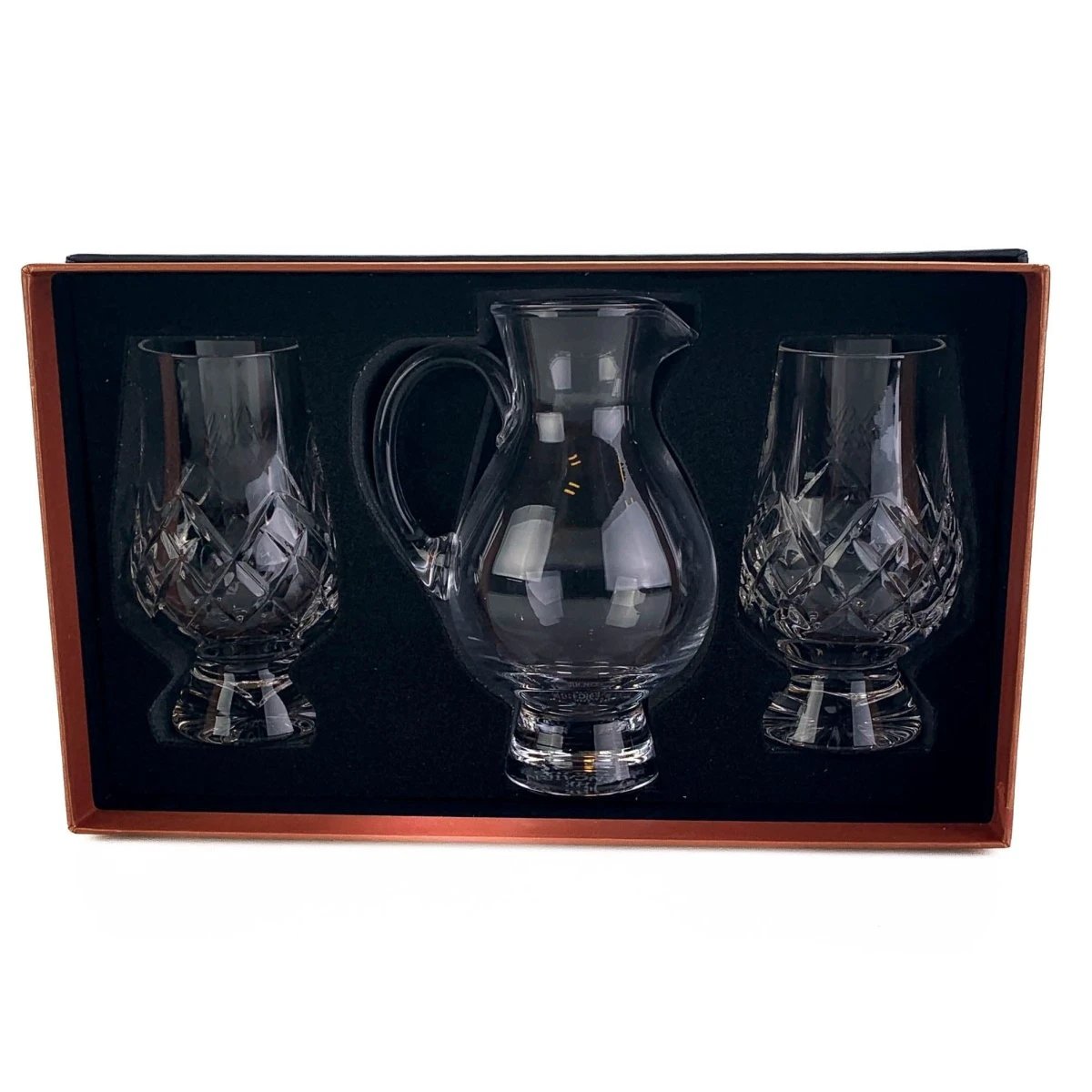 MoodCompanyNL - Geschenkset Waterkaraf en 2 Cut Whiskyglazen - Geschenkverpakking - Loodkristal - Glencairn Crystal Scotland - 8845130006850