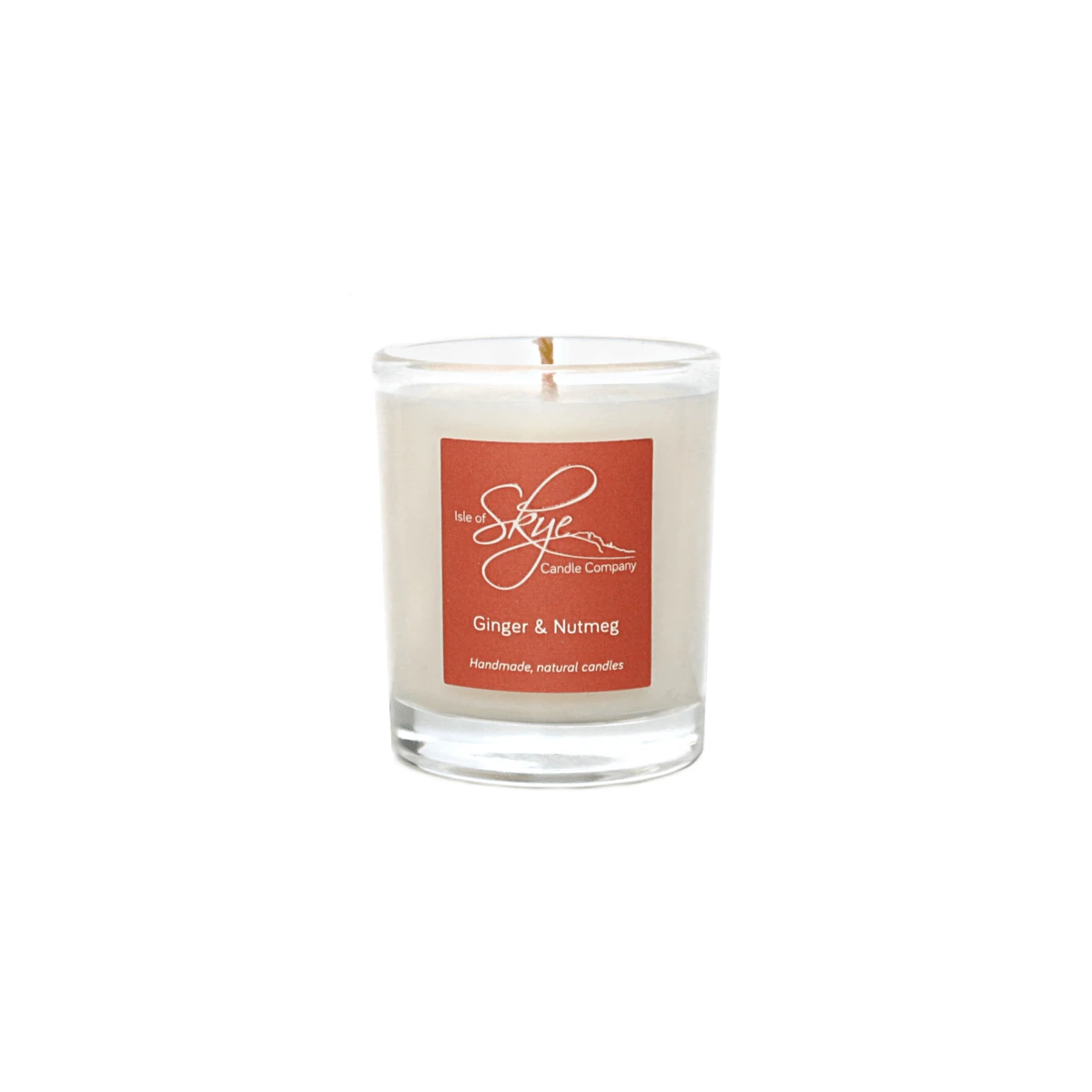 MoodCompanyNL - Geurkaars Gember en Nootmuskaat Mini - 20 uur - Sojawas - Isle of Skye Candle - 6095641874893