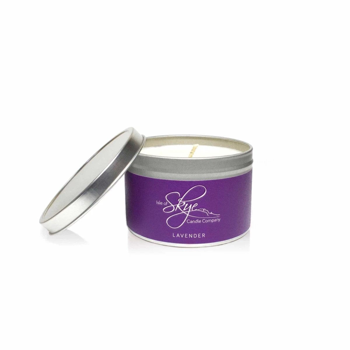 Geurkaars Lavendel Blikje - 30 uur - Sojawas - Isle of Skye Candle by MoodCompanyNL