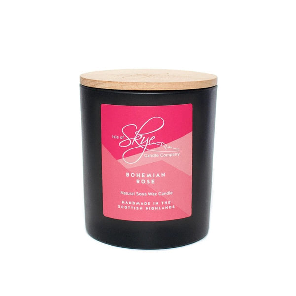Geurkaars Roos Large - 45 uur - Sojawas - Isle of Skye Candle by MoodCompanyNL