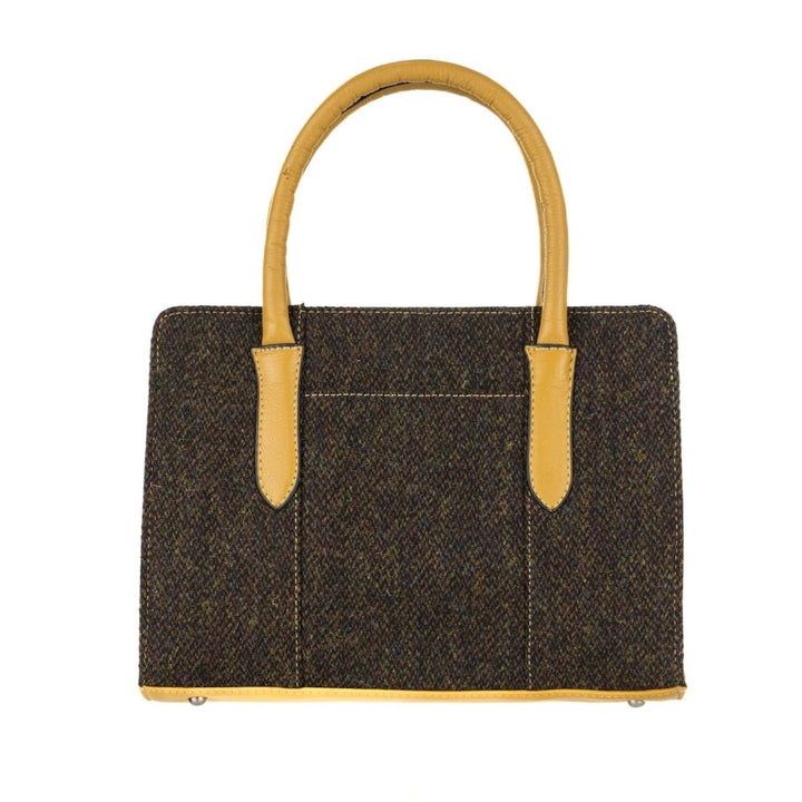 MoodCompanyNL - Handtas Bruin & Geel Leer | Slim & Verstelbaar | Das Impex - 505670012289