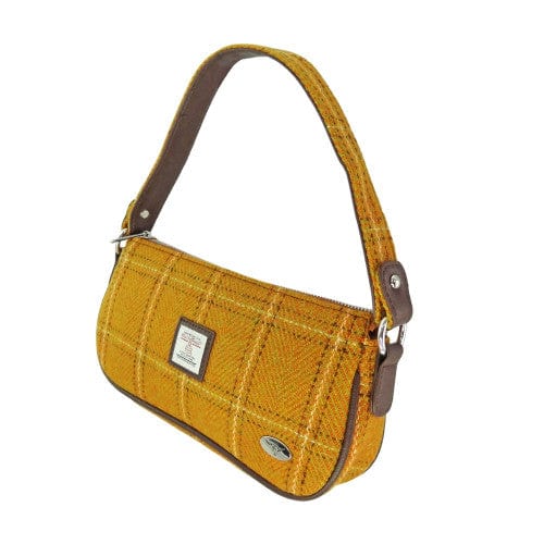 MoodCompanyNL - Handtas Duchray Mosterdgeel (English Mustard) - Clutch - Harris Tweed - Glen Appin of Scotland - 5060959023357