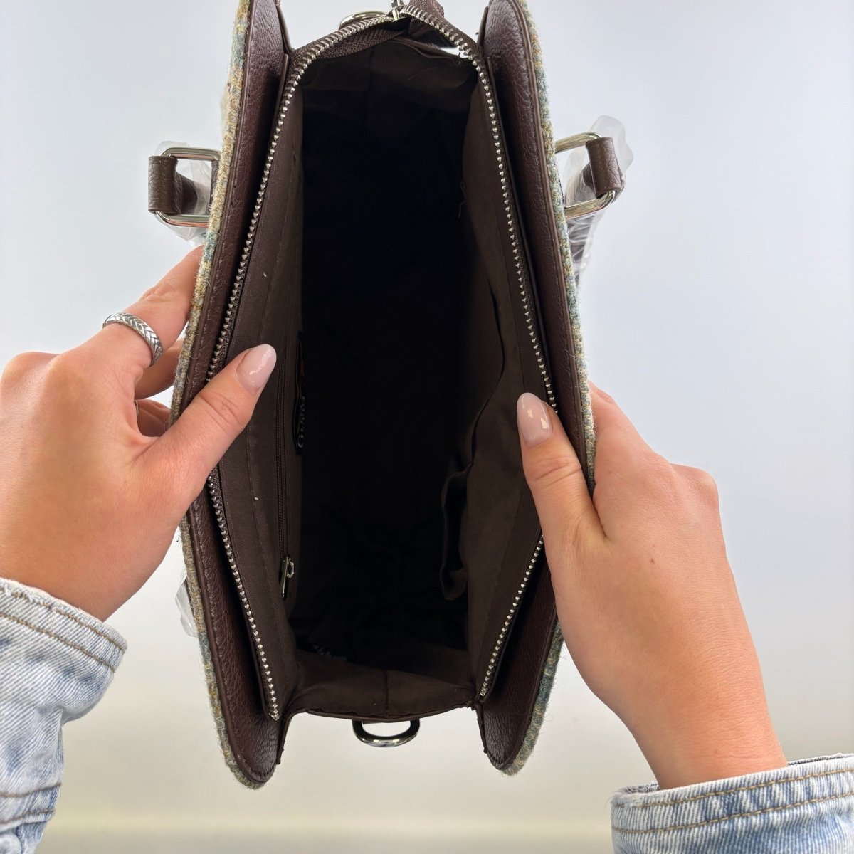 MoodCompanyNL - Handtas Findhorn Multi Colour - Stevig - Draagband - Harris Tweed - Glen Appin of Scotland - 5060631376337