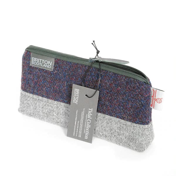 MoodCompanyNL - Harris Tweed Make - up tas Paars - 6095653464488