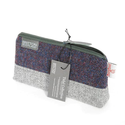 MoodCompanyNL - Harris Tweed Make - up tas Paars - 6095653464488