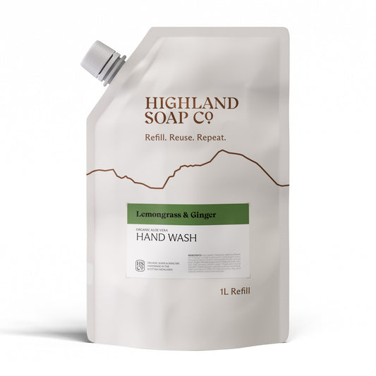 Lemongrass & Ginger navulverpakking handzeep 1L - nieuwe verpakking