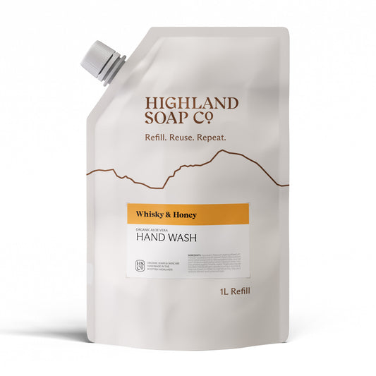Whisky & Honey navulverpakking handzeep 1L - nieuwe verpakking