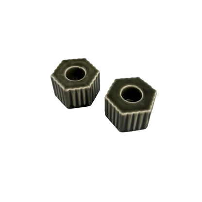 Kaarsenhouder groen - 2 stuks by MoodCompanyNL