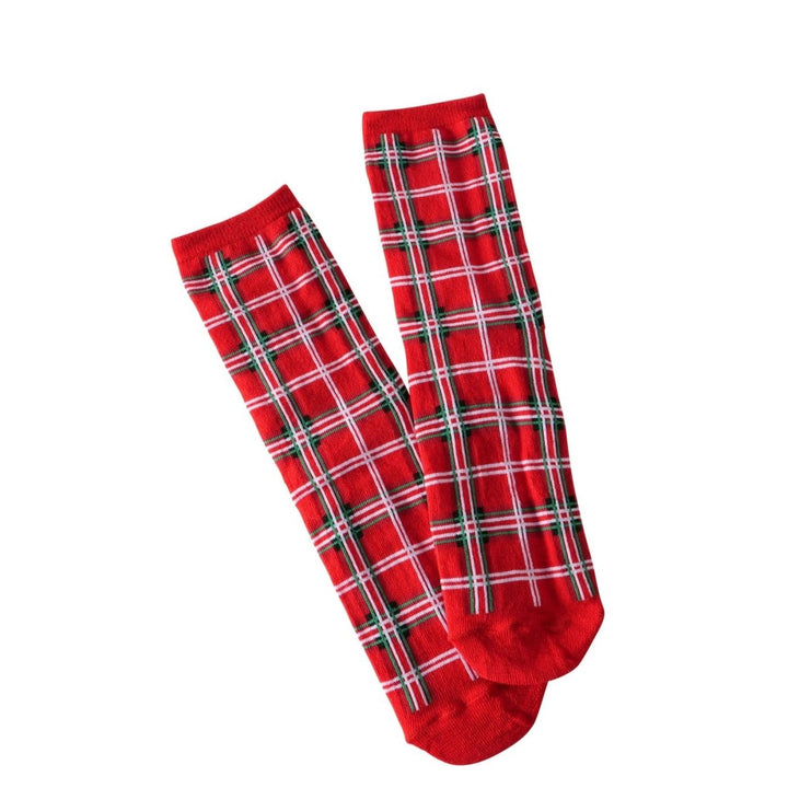 Mood Company - Kerst sokken in geschenkverpakking - tartan - one size - Boltze - 4066076445301