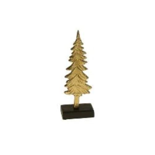Kerstboom Goud/Zwart - Aluminium/Hout - 9,5x5,5x26 cm - Werner Voss by MoodCompanyNL