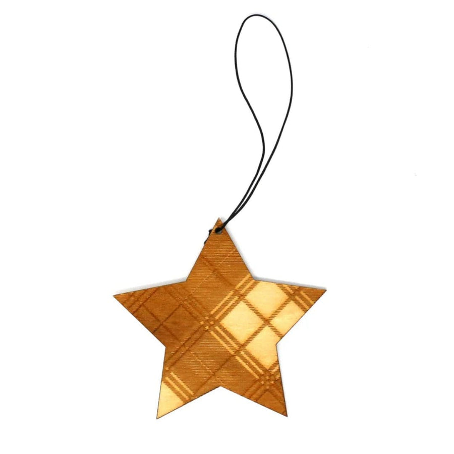 Mood Company - Kerstboom hanger ster tartan - Caroline Wolfe Murray - 6151210483405