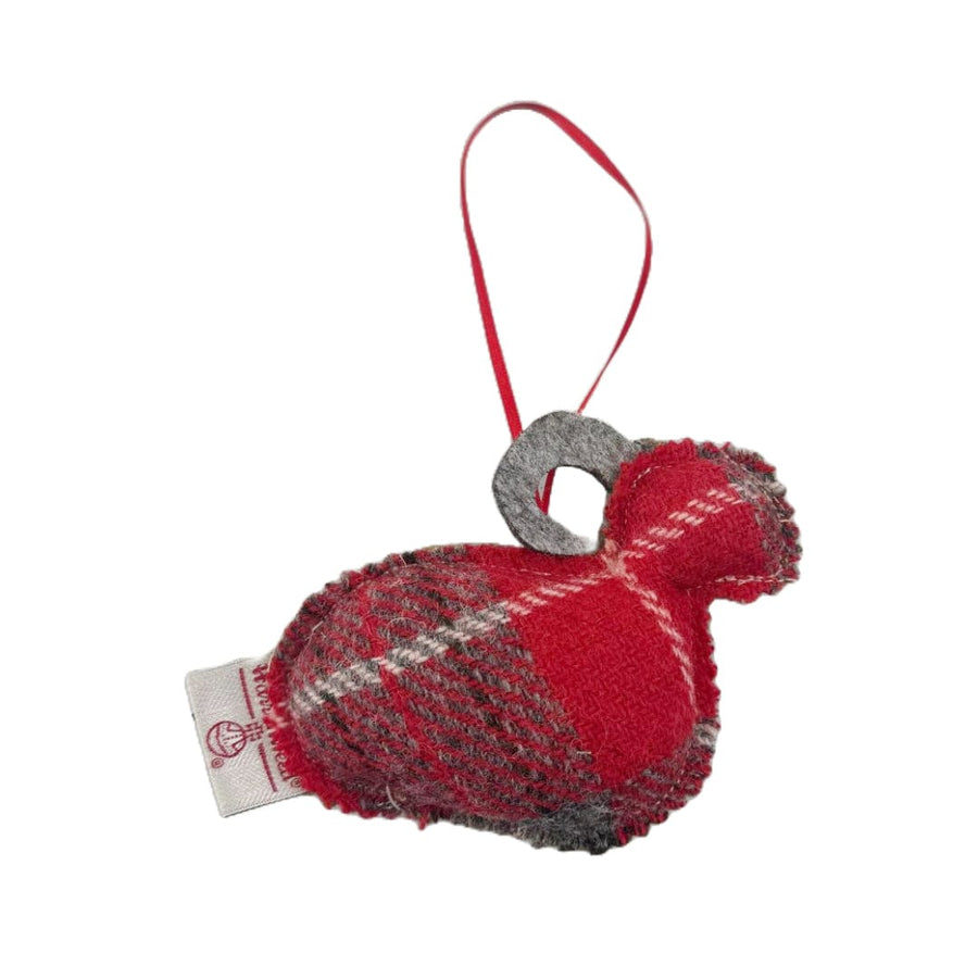 Mood Company - Kerstboomhanger tartan - schaap - rood - Caroline Wolfe Murray - 6151211275276