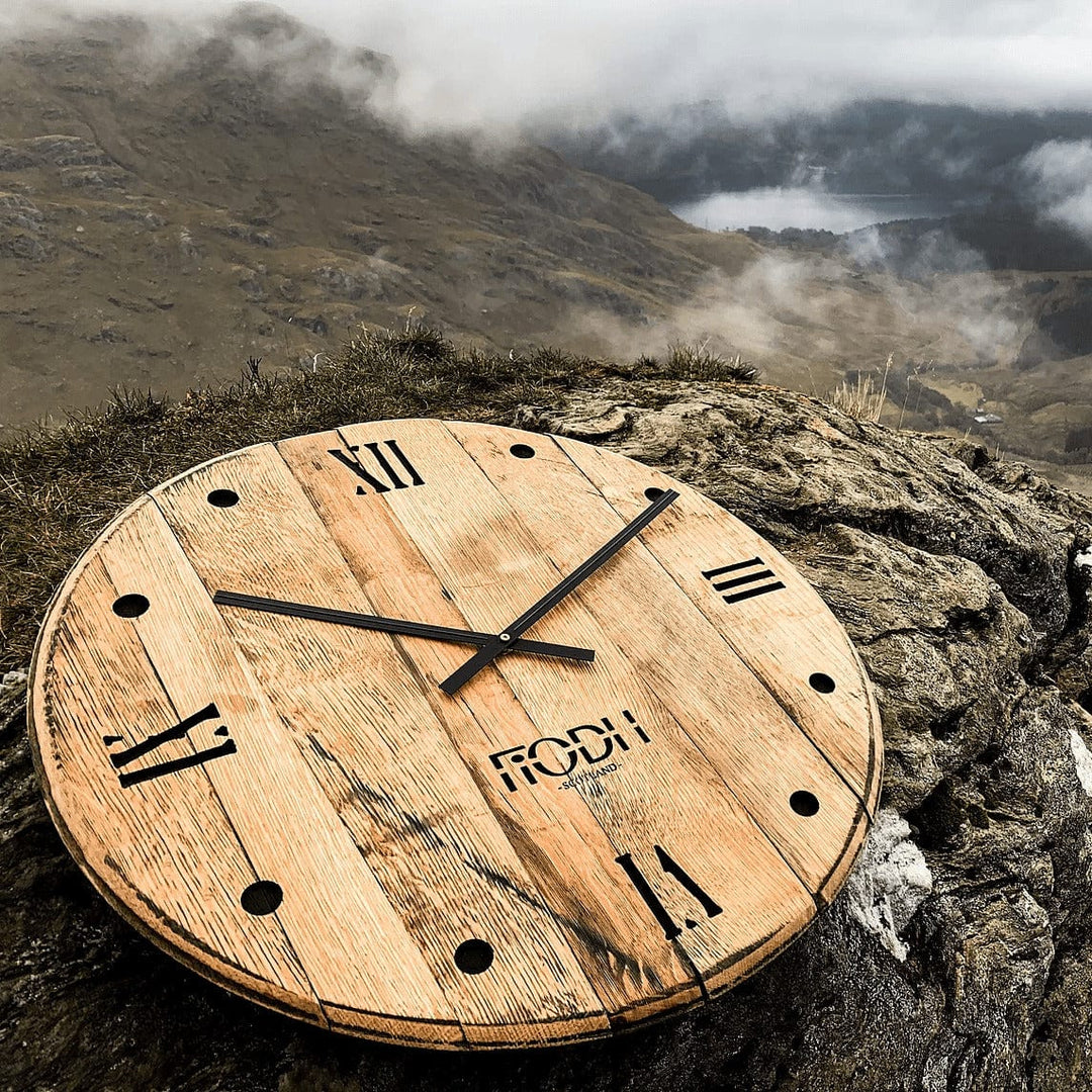 MoodCompanyNL - Klok van oude whiskyvaten Handgemaakt in Schotland - 6091023064081