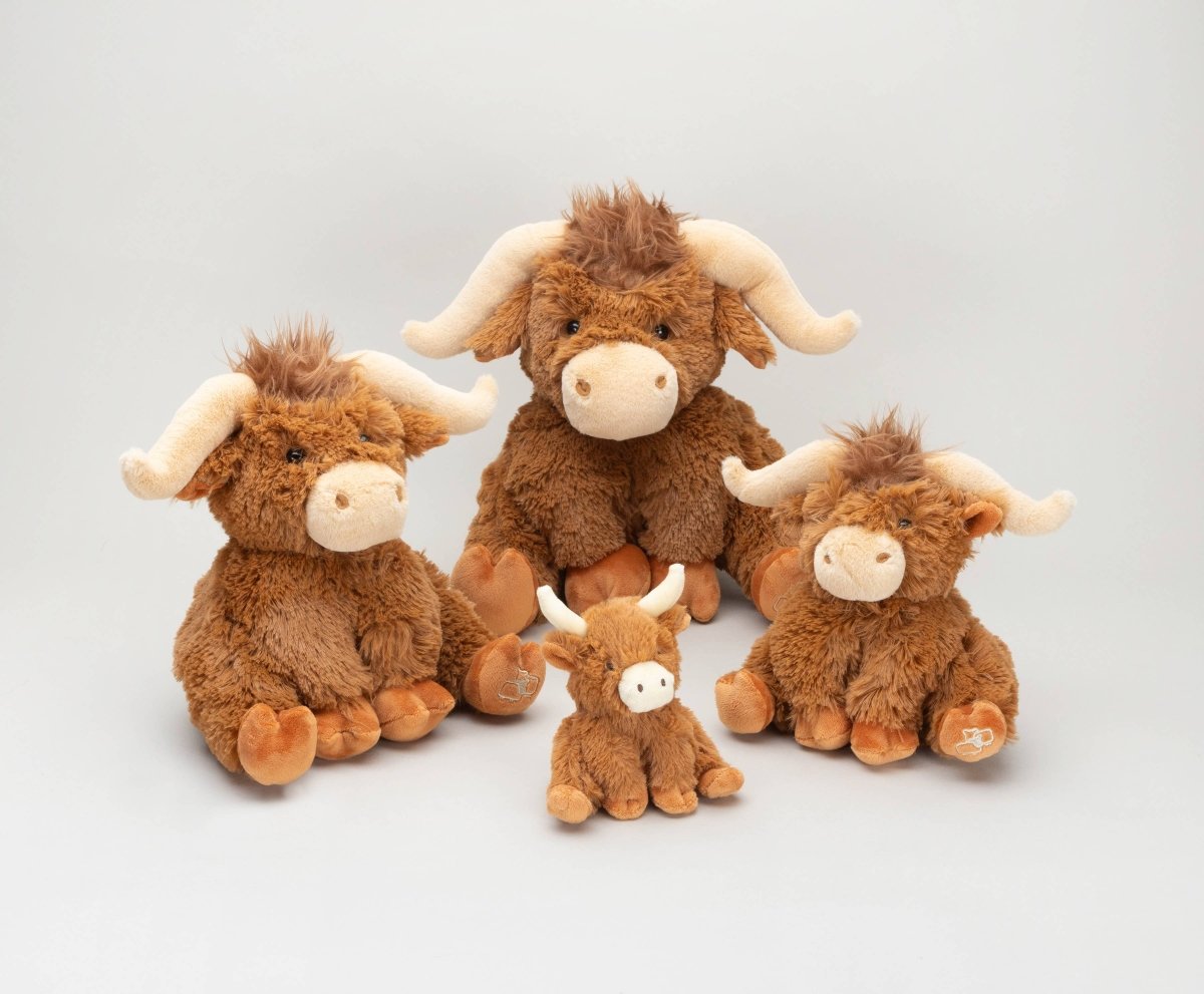 Mood Company - Knuffel Schotse Hooglander Bruin - 30 cm - Zacht Pluche - Jomanda - 669168344274