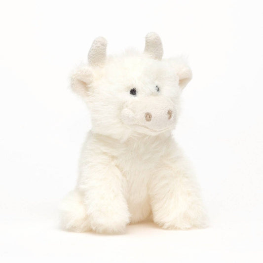 Mood Company - Knuffel Schotse Hooglander Mini Crème - 13 cm - Zacht Pluche - Jomanda - 