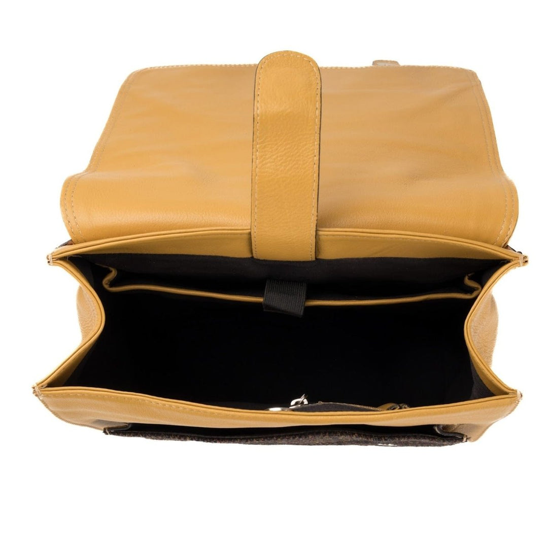 MoodCompanyNL - Large Rugzak Tartan & Leer met Laptopvak | Das Impex - 5056703016058