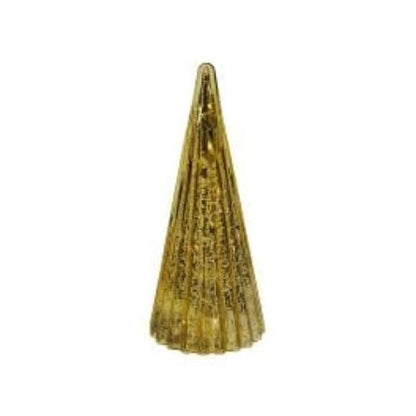 LED kerstboom goud - glas - met lampjes- 33 cm hoog - Werner Voss by Mood4Christmas