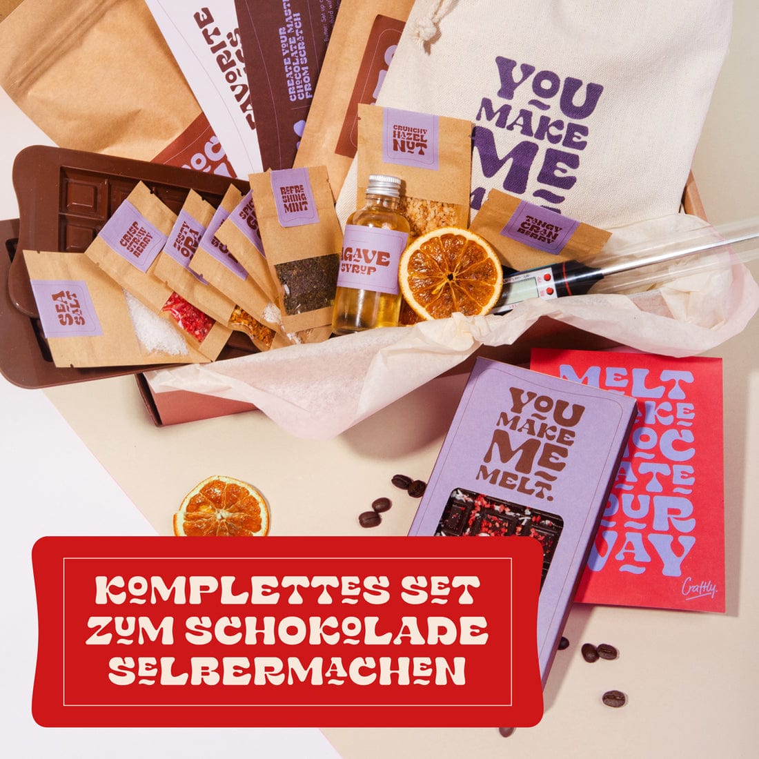 MoodCompanyNL - Maak je eigen Chocolade - Cadeautip - Craftly - 4260680270933
