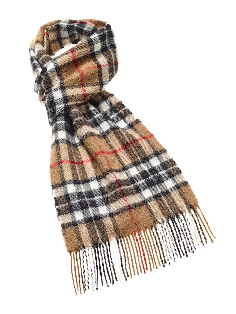 Mood_Company Bronte by Moon Sjaal Merino Lamswol Tartan Camel Thompson Sjaals