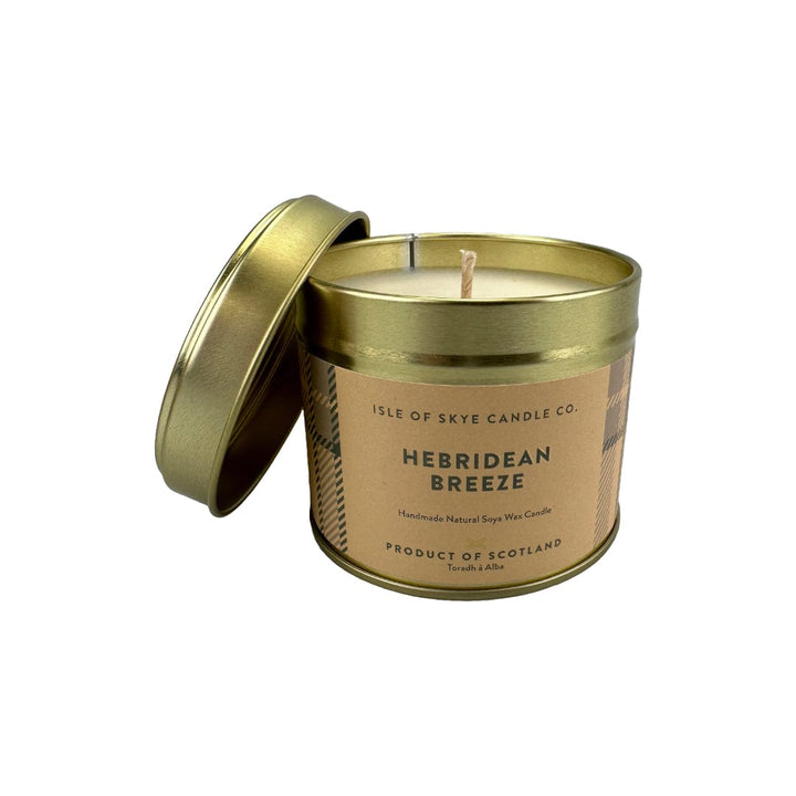 Mood_Company Geurkaars Scottish Hebridean Breeze Blikje - 45 uur - Sojawas - Isle of Skye Candle