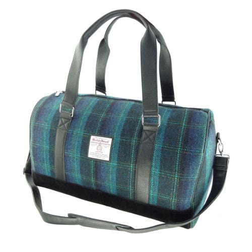 Mood_Company Harris Tweed Reistas Clyde Blauw met Turquoise