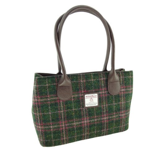 Mood_Company Harris Tweed Schoudertas Cassley Groen met Paars