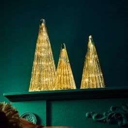 Mood_Company LED kerstboom goud - glas