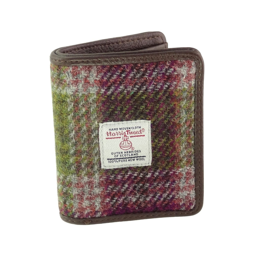 Mood_Company Pasjeshouder Lewis Heide Paars en Groen- Harris Tweed - Glen Appin of Scotland