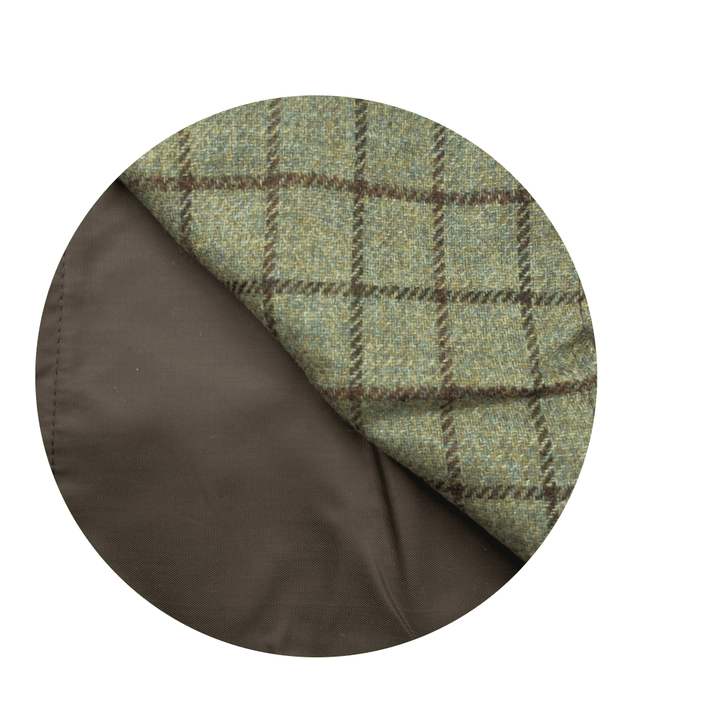 Mood_Company Picknickkleed Walker Geruit Tweed 611 Bruin - Tweed - Waterdicht - 66 × 98cm - Tweedmill