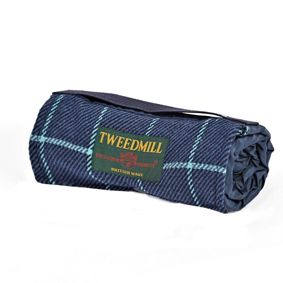 Mood_Company Picknickkleed Walker Navy - Tweed - Waterdicht - 66 × 98cm - Tweedmill