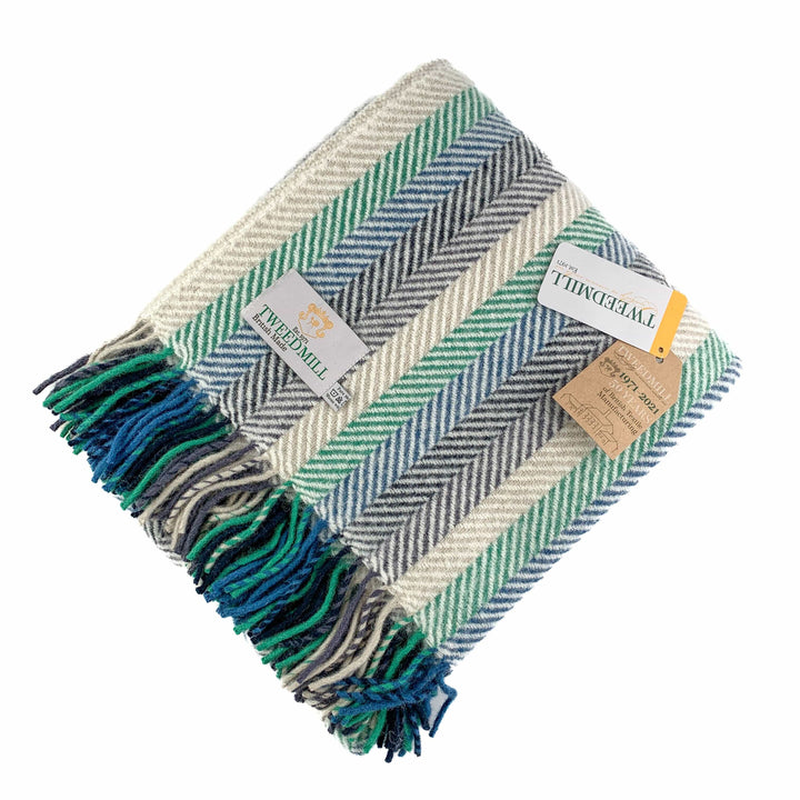 Mood_Company Plaid Gestreept Blauw en Groen (Riverland Green and Blue)