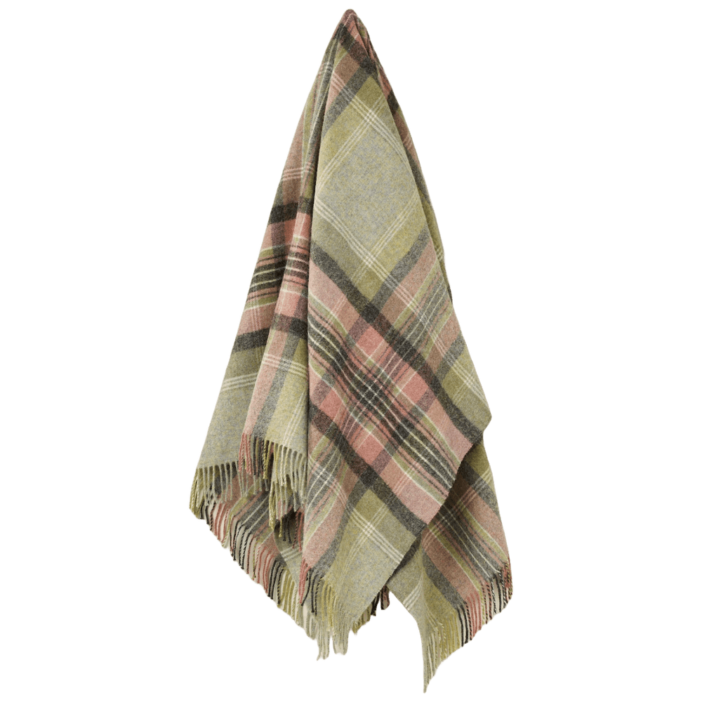 Mood_Company Plaid Kintyre Groen - Shetland Lamswol - 140x185 - Bronte by Moon Scotland