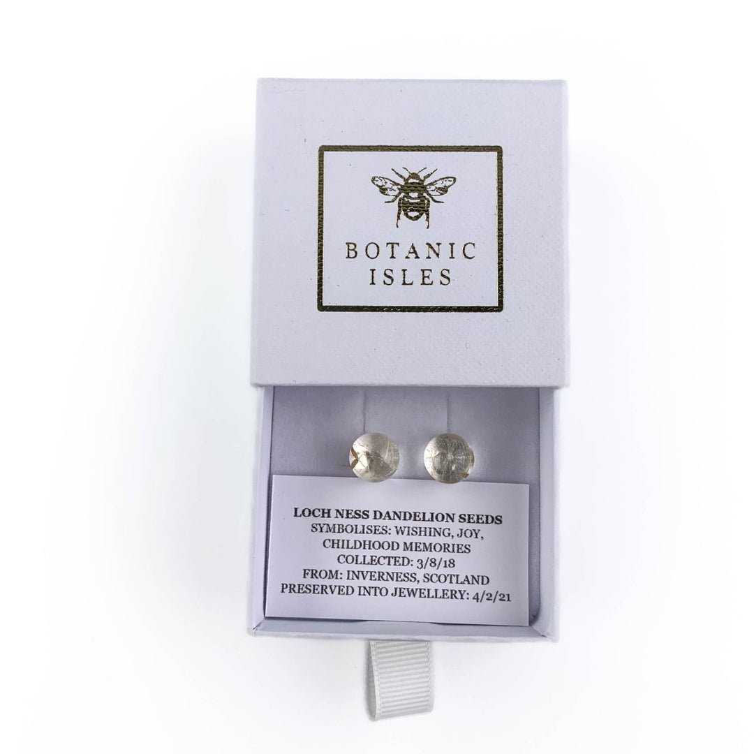MoodCompanyNL - Oorknopjes Loch Ness Dandelion (Paardebloem) seeds Sterling Silver - 6095637138152