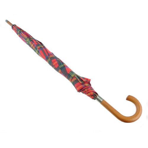MoodCompanyNL - Paraplu Rood met houten handvat - Glen Appin of Scotland - 2302192000003