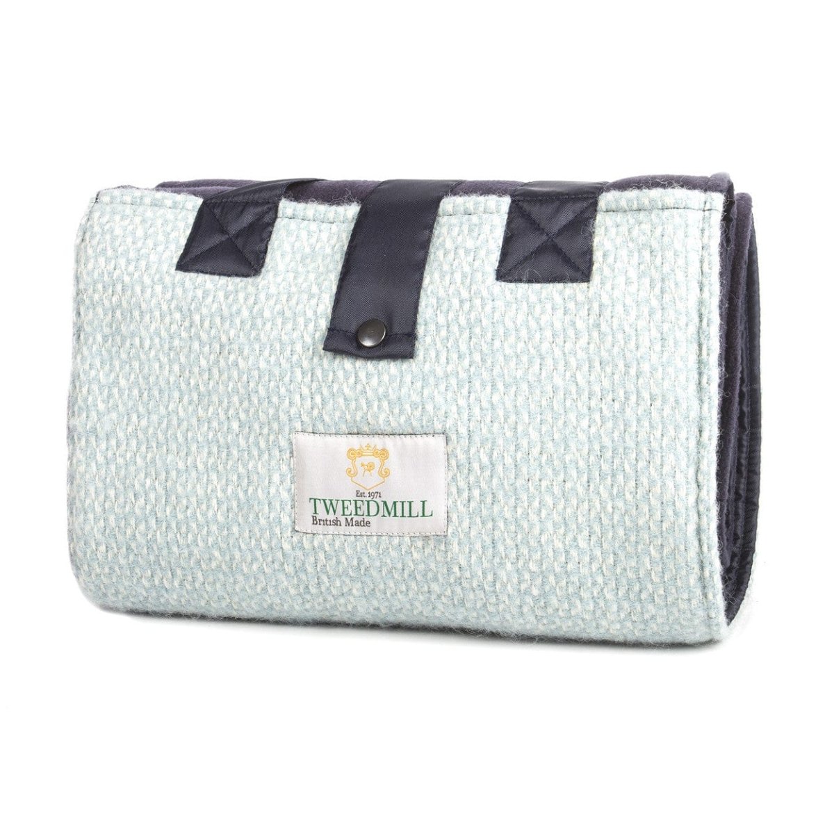 MoodCompanyNL - Picknickkleed Leisure Lichtblauw - Fleece - Waterdicht - 137x137cm - Tweedmill - 5060674575582