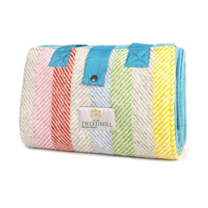 MoodCompanyNL - Picknickkleed Leisure Regenboog - Fleece - Waterdicht - 137x137cm - Tweedmill - 5060567822960