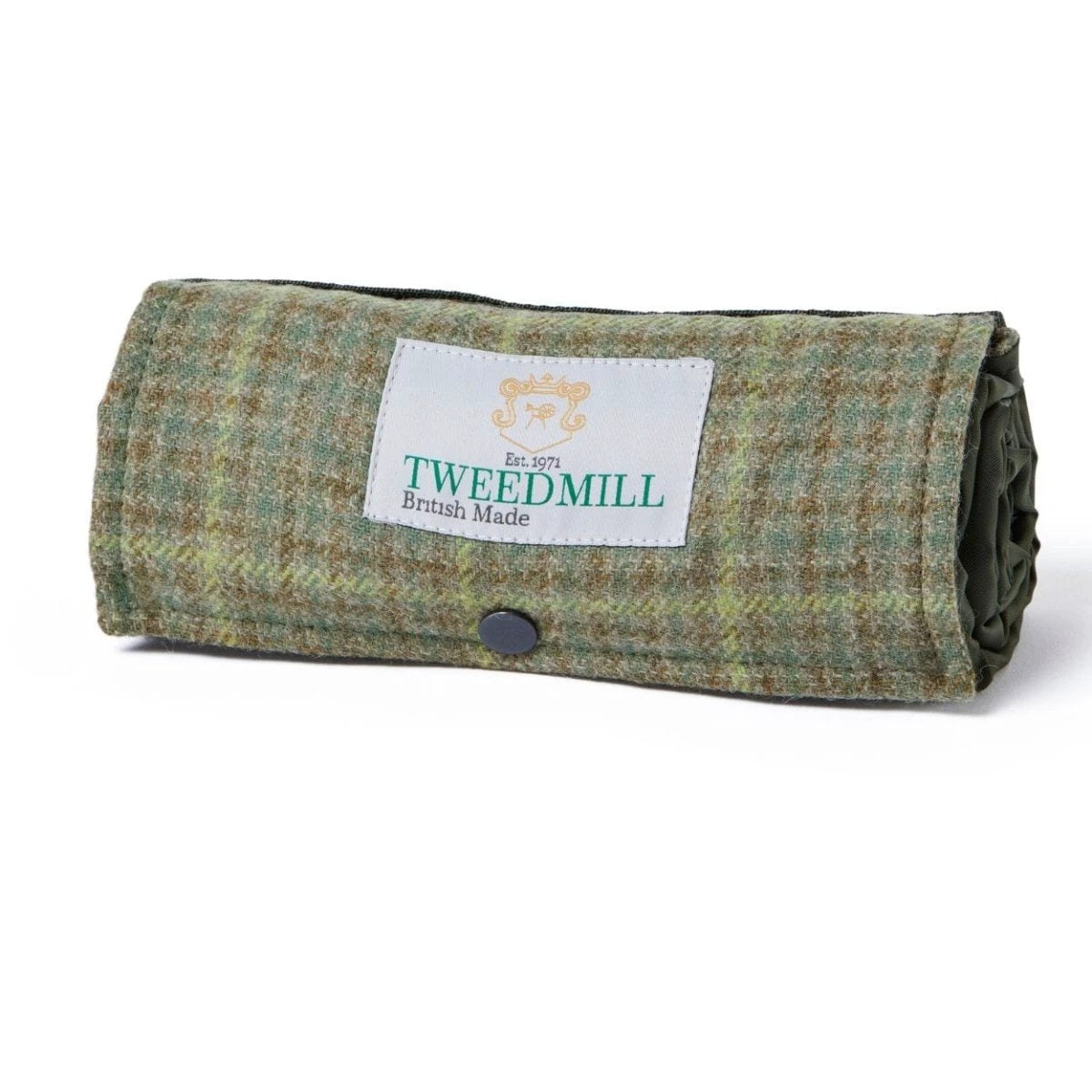 MoodCompanyNL - Picknickkleed Walker Geruit - Bosgroen - Tweed - Waterdicht - 66 × 98cm - Tweedmill - 5060958302651