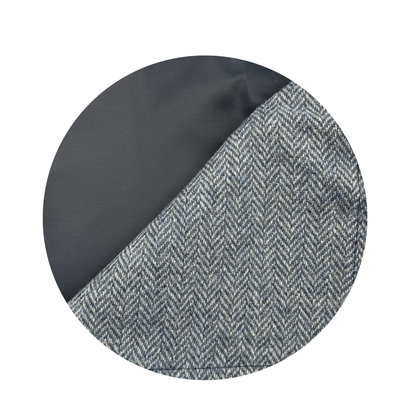 Picknickkleed Walker Visgraat Blauw - Tweed - Waterdicht - 66 × 98cm - Tweedmill by MoodCompanyNL